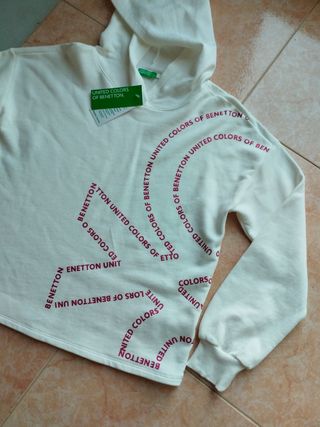 Sudadera Benetton Blanca sin estrenar 