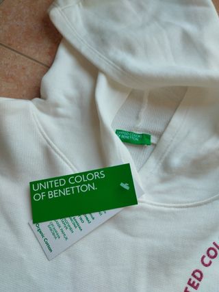 Sudadera Benetton Blanca sin estrenar 