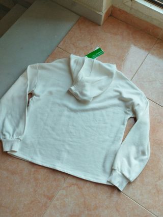 Sudadera Benetton Blanca sin estrenar 