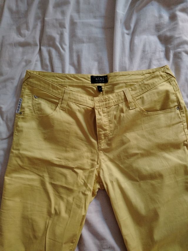 Pantalón Armani Jeans Amarillo Talla M