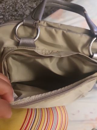 Bolso Bimba y Lola Beige y plateado