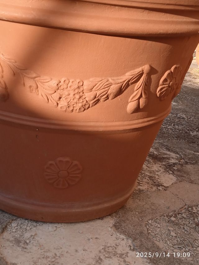 2 Macetones Grandes imitación Terracota
