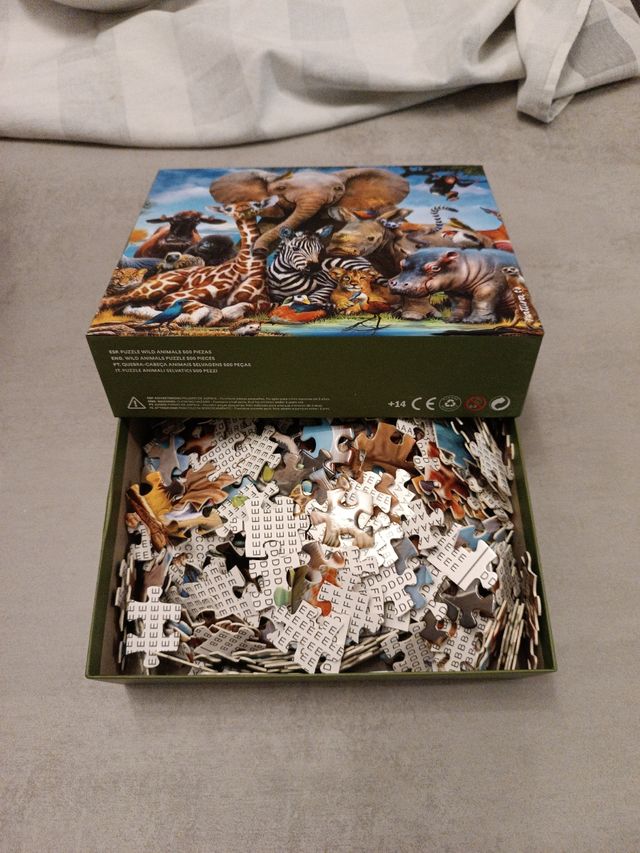Puzzle 500 piezas. Wild animals.