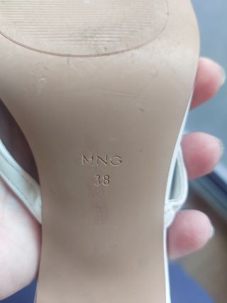 Sandalias Mango T38 Blancas