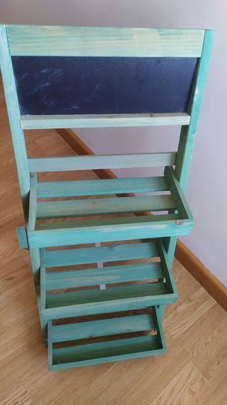 Estantería /Escalera Madera Verde