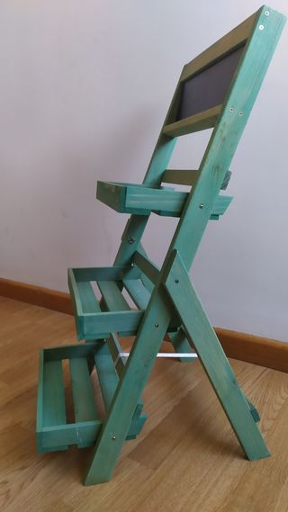 Estantería /Escalera Madera Verde