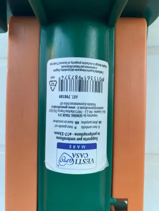 Supporto ombrellone VESTIARO verde/arancione