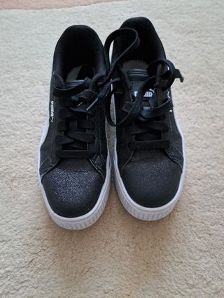 Deportivas Puma Talla 36 Negro Brillante.