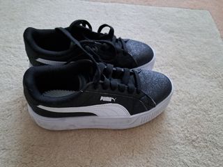 Deportivas Puma Talla 36 Negro Brillante.