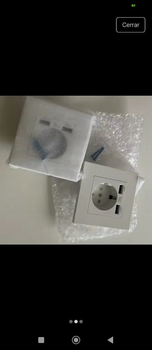 2 Enchufes con 2 Puertos USB
