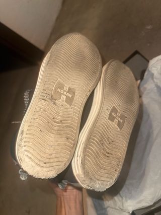 Scarpe blu scuro  e argento marca Hogan misura 35