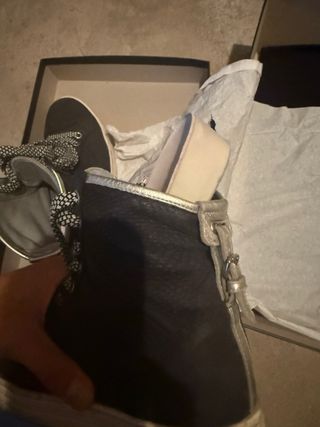 Scarpe blu scuro  e argento marca Hogan misura 35