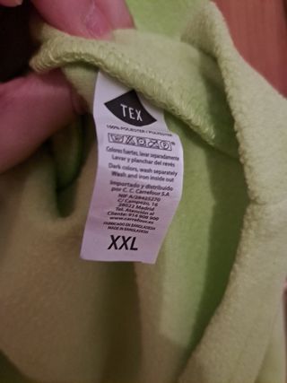 Polar verde hombre talla XXL