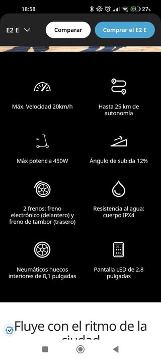 Patín Eléctrico Segway Ninebot ES2