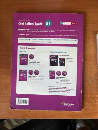 Lote Libro Matemáticas y Francés Bachillerato