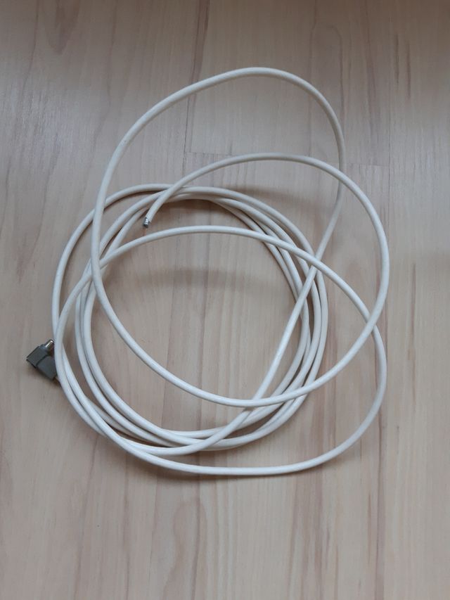 Cable coaxial blanco 5m + 4m