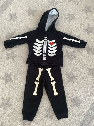 Conjunto chandal esqueleto Halloween
