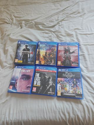 Pack 6 Juegos PS4: Uncharted, Bloodborne, Detroit,