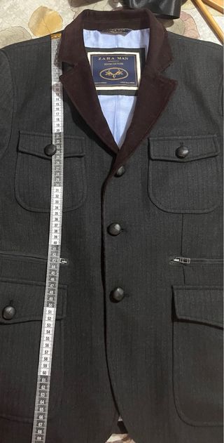 Americana Zara Paño Hombre Talla M