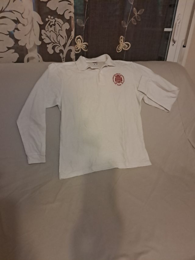 Polo blanco colegio Infantes manga larga