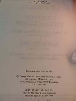 LIBROS J.R.R TOLKIEN