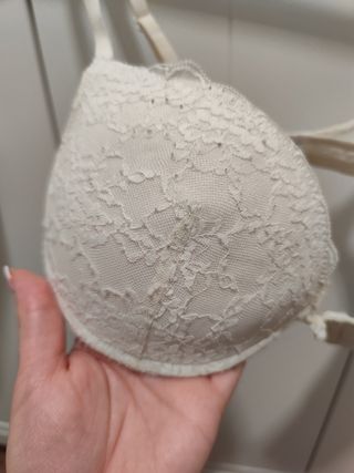 Sujetador Women'secret Blanco Encaje