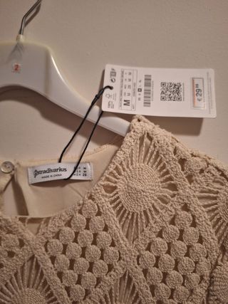 Vestido Crochet Stradivarius Talla M