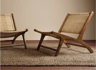 Butaca Zara Home madera y ratán