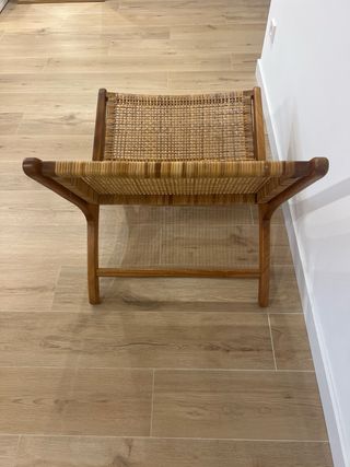 Butaca Zara Home madera y ratán