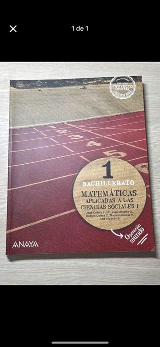 Matemáticas Aplicadas 1⁰ Bachillerato