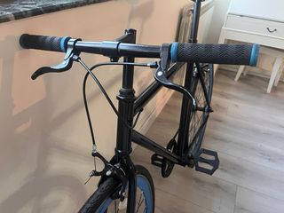 Bicicleta Fixie azul