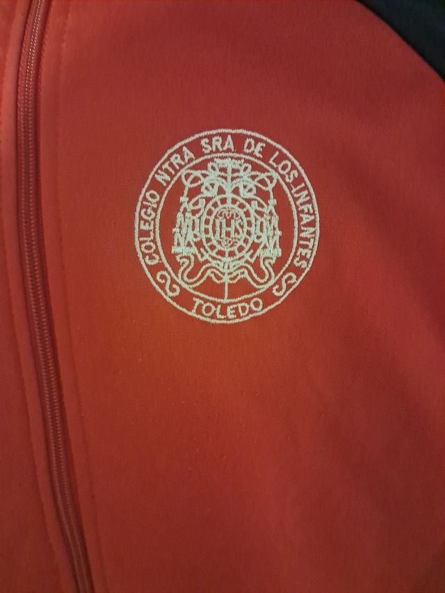 Sudadera deportiva cremallera colegio infantes