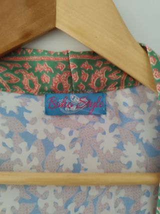 Kimono estampado multicolor talla única