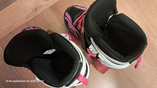 Patines paralelo niña Talla 31-34 con Luces LED