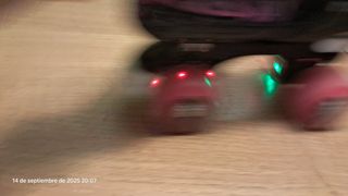 Patines paralelo niña Talla 31-34 con Luces LED