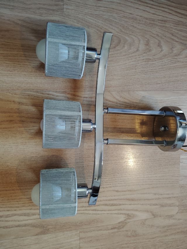 Lámpara de techo moderna plata