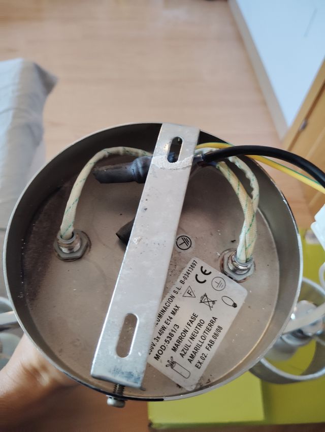 Lámpara de techo moderna plata