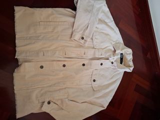 Sobrecamisa Zara Beige Corduroy