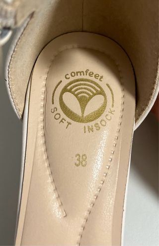 Zapatos de tacón blancos talla 38