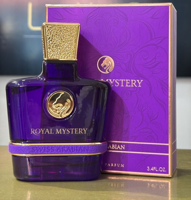 Perfume Royal Mystery Swiss Arabian Morado Dorado