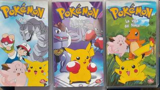 Tre cassette VHS Pokemon