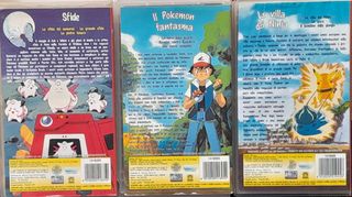 Tre cassette VHS Pokemon