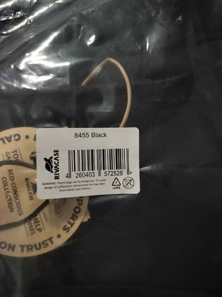 Bolsa portátil Rivacase hasta 17 pulgadas Negra