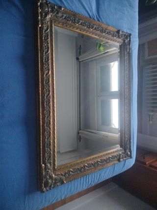 Espejo Marco Dorado Tallado