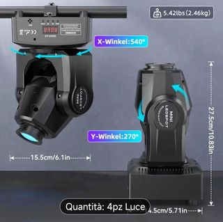 4 teste mobili DJ per animazione