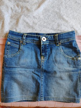 Falda vaquera azul