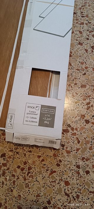 Tarima vinilo STICK 2,2m² 8kg