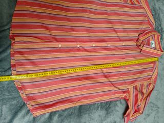 Camisa Lacoste Rayas Rojas Hombre Talla L