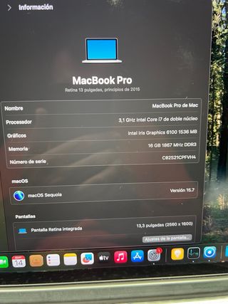 MacBook Pro 13 i7 16GB RAM 1TB SSD GARANTÍA. 