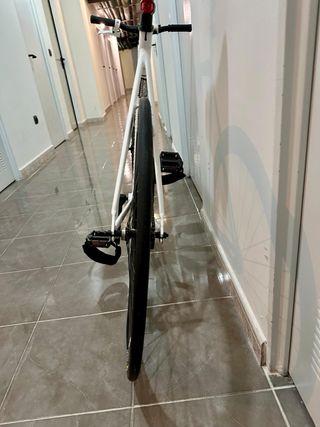 Bicicleta Fixie Poloandbike Williamsburg Blanca